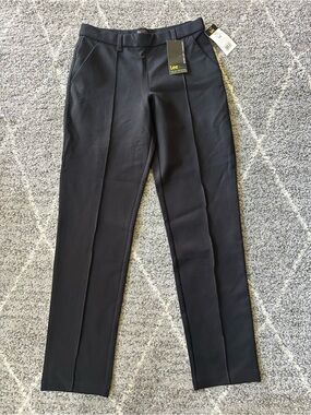 Lee Women’s Ultra Lux Any Wear Pull On Ponte Pants Mid Rise Straight Leg Sz 6